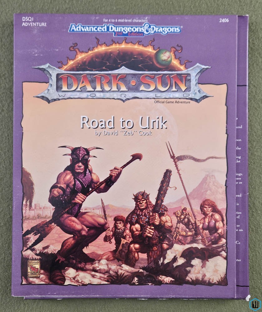 Road to Urik (Advanced Dungeons & Dragons Dark Sun Adventure DSQ1) TSR 2406
