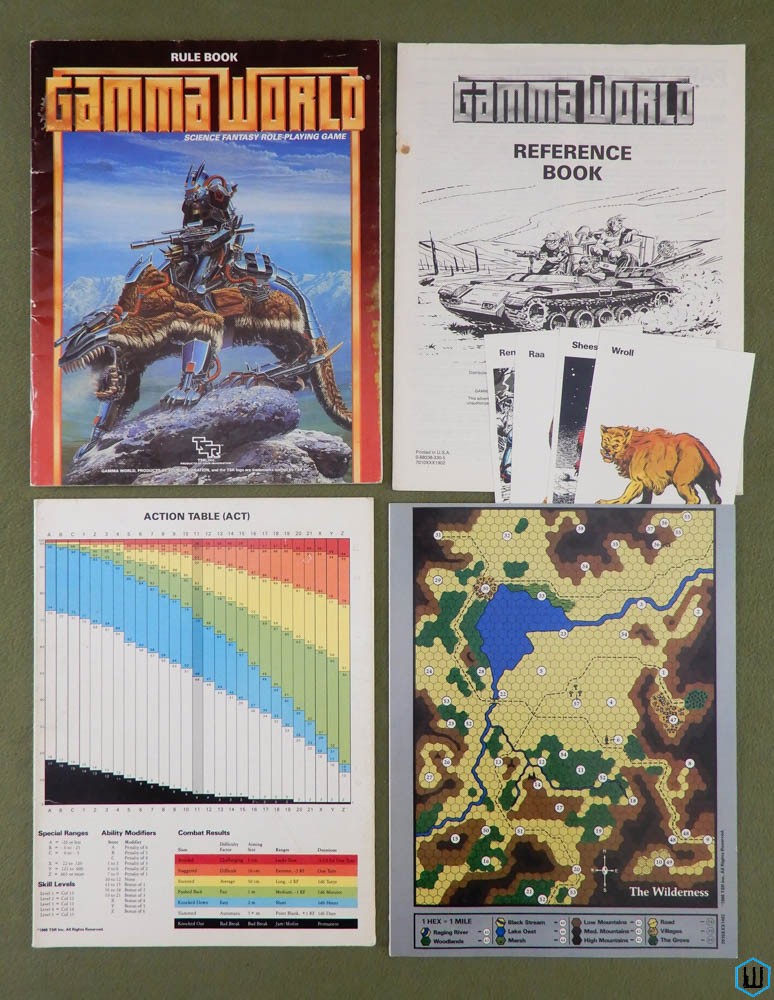 Gamma World RPG 3rd edition PARTS SET