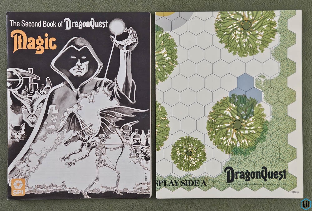 MAGIC BOOK + TACTICAL HEX MAP (DragonQuest 1st Edition)