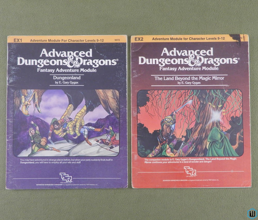 EX Series modules Worn (Dungeonland, Land Beyond Magic Mirror) Gary Gygax