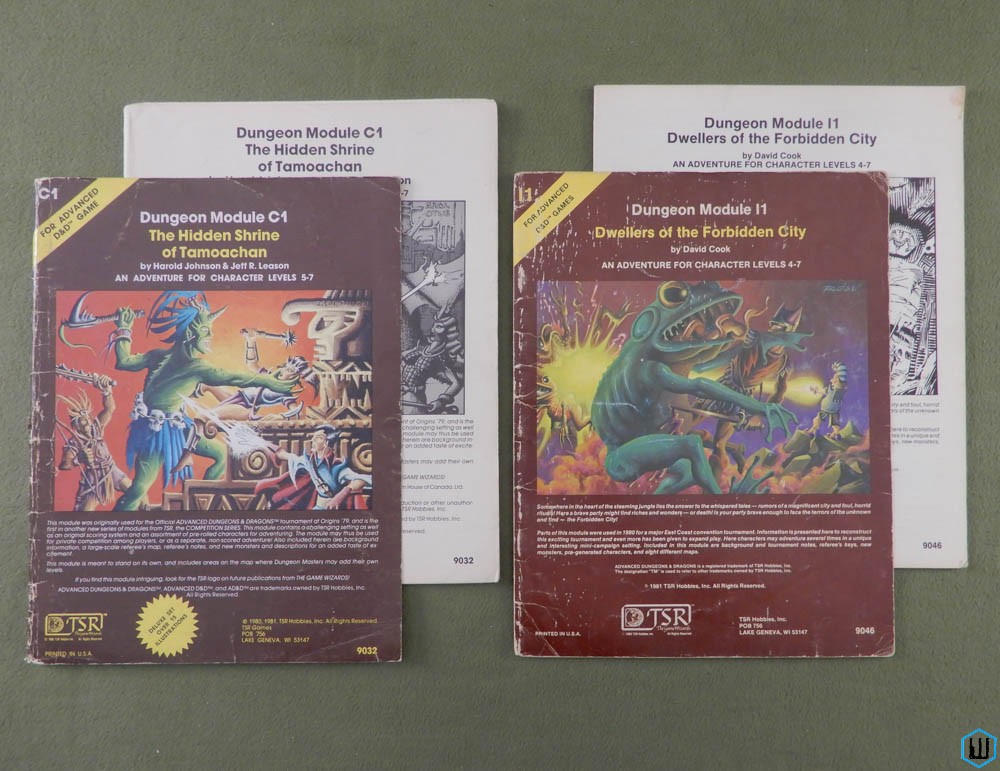 Hidden Shrine Tamoachan & Dwellers Forbidden City - PLAY COPY SET
