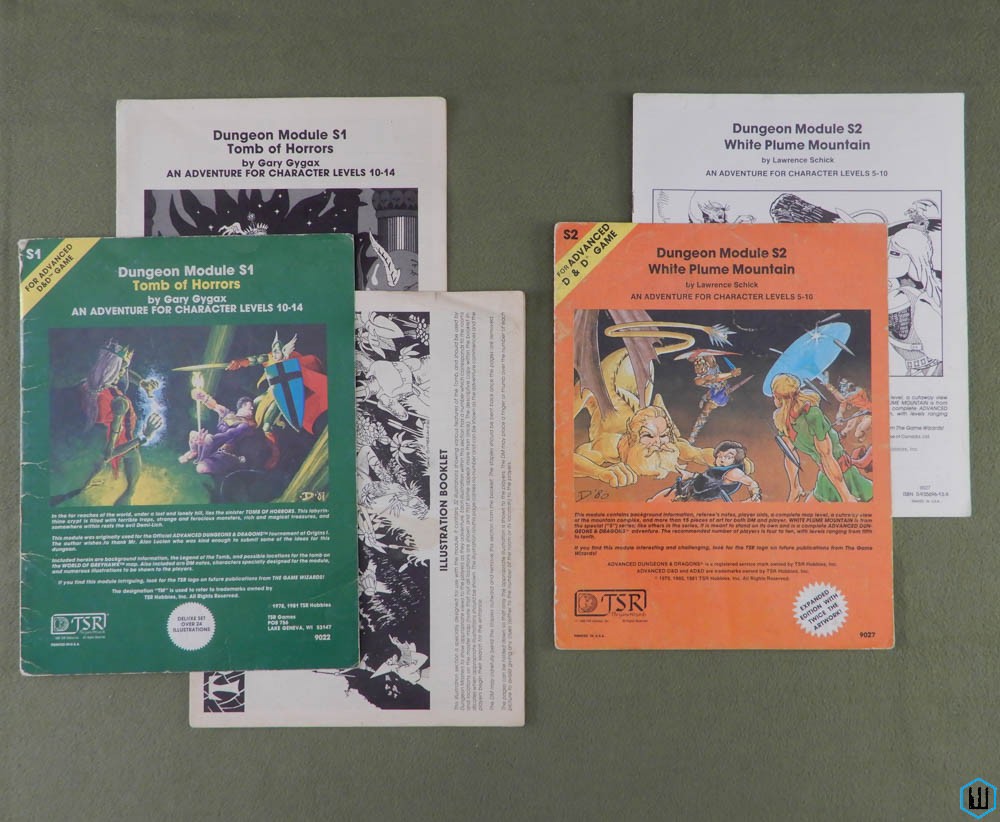 Tomb of Horrors & White Plume Mountain - PLAY COPY SET