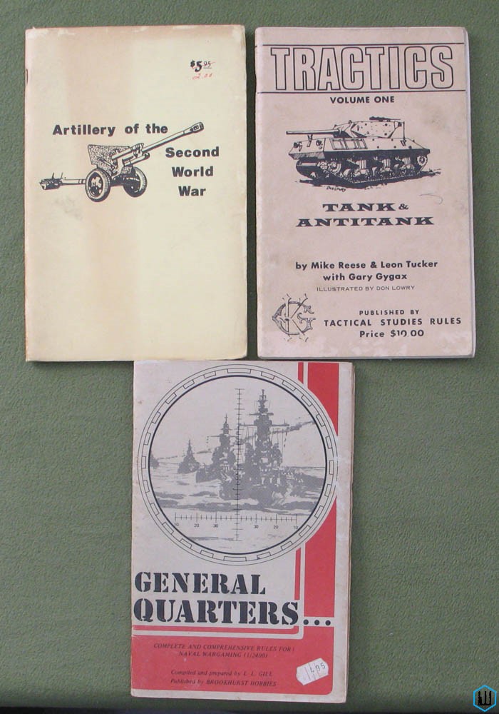 Image for Tractics Vol 1 (Gygax) / General Quarters (Gill) / Artillery of the Second World War (Franzi)