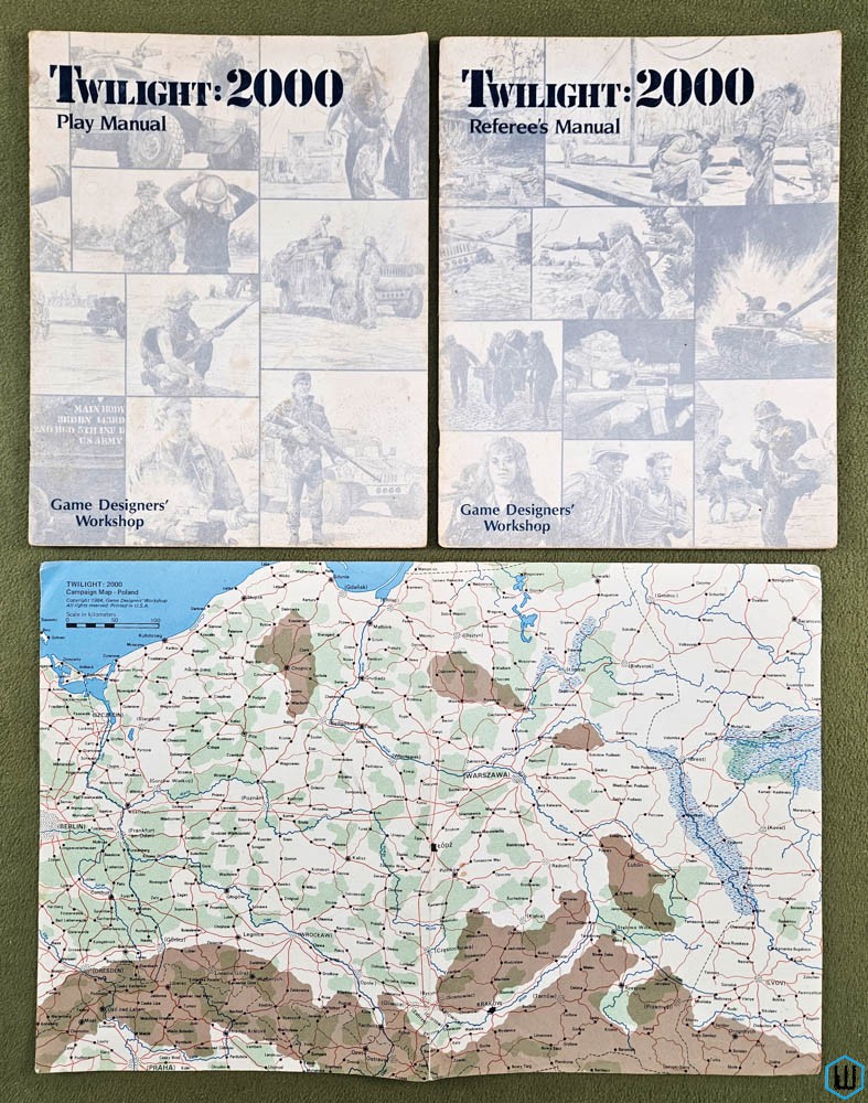 Twilight 2000 RPG - BOOKS, MAP (First 1st Edition)