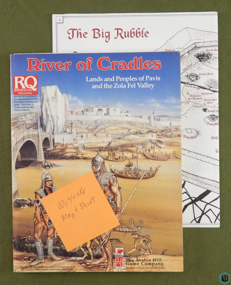 River of Cradles - MISSING 2 MAPS (Runequest RPG)