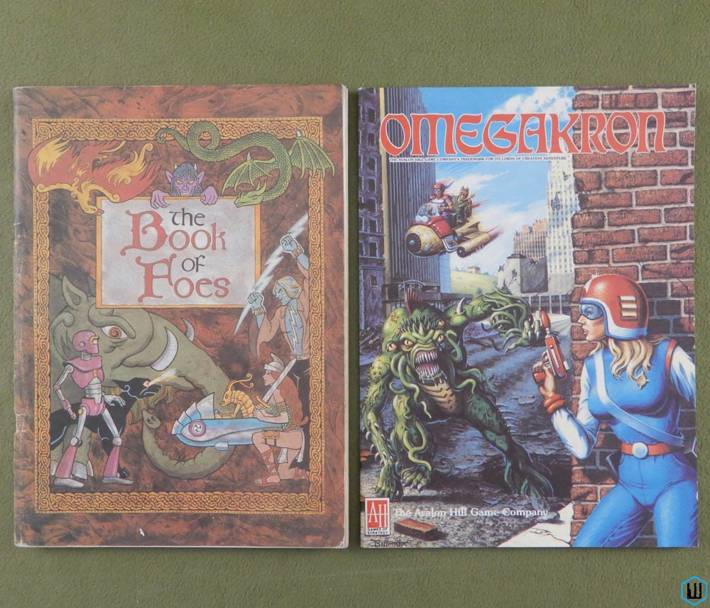 Lords of Creation RPG: Book of Foes & Omegakron booklets