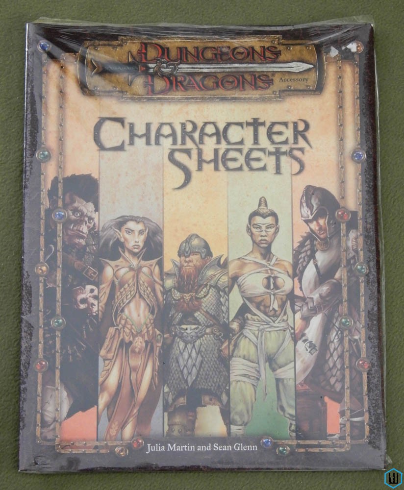 Character Record Sheets (Dungeons Dragons 3rd Edition d20) SEALED