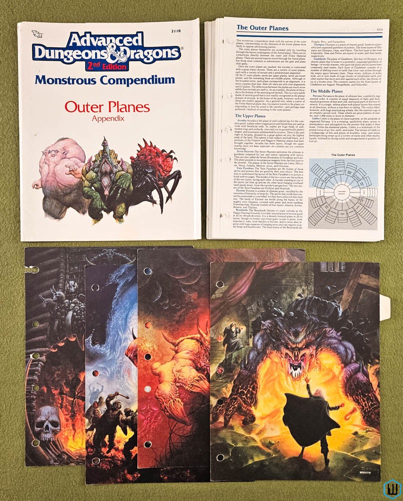 Monstrous Compendium OUTER PLANES Appendix MC8 (Advanced Dungeons Dragons) TSR 2118