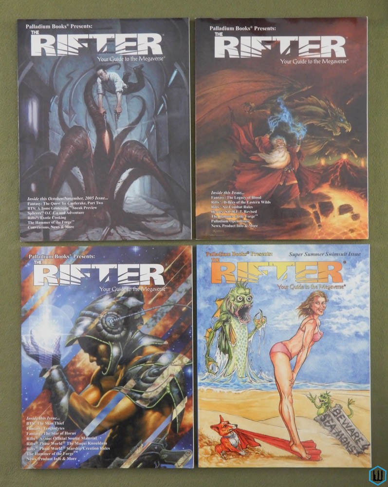 Rifter 32 33 34 35 Lot (Rifts Megaverse Guide Sourcebook)