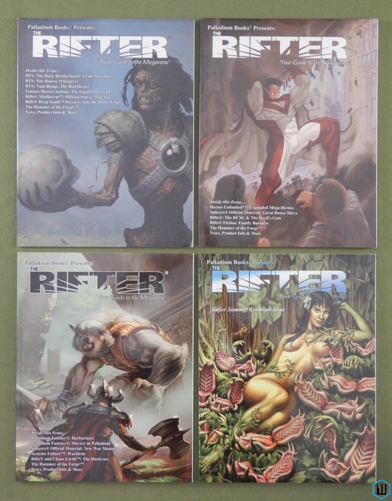 Rifter 36 37 38 39 Lot (Rifts Megaverse Guide Sourcebook)