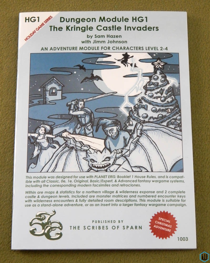 Kringle Castle Invaders (OSR RPG Dungeon Module HG1)
