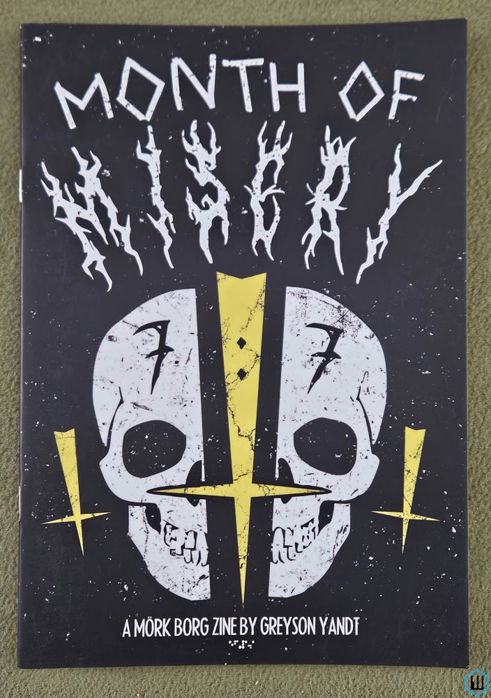 Month of Misery Zine (Mork Borg OSR RPG) Greyson Yandt