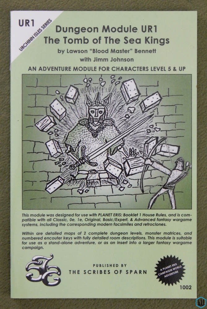Tomb of the Sea Kings (OSR RPG Dungeon Module UR1)
