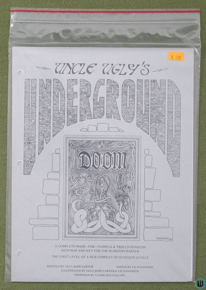 Image for Uncle Ugly's Underground (Second 2nd printing) Tunnels & Trolls RPG