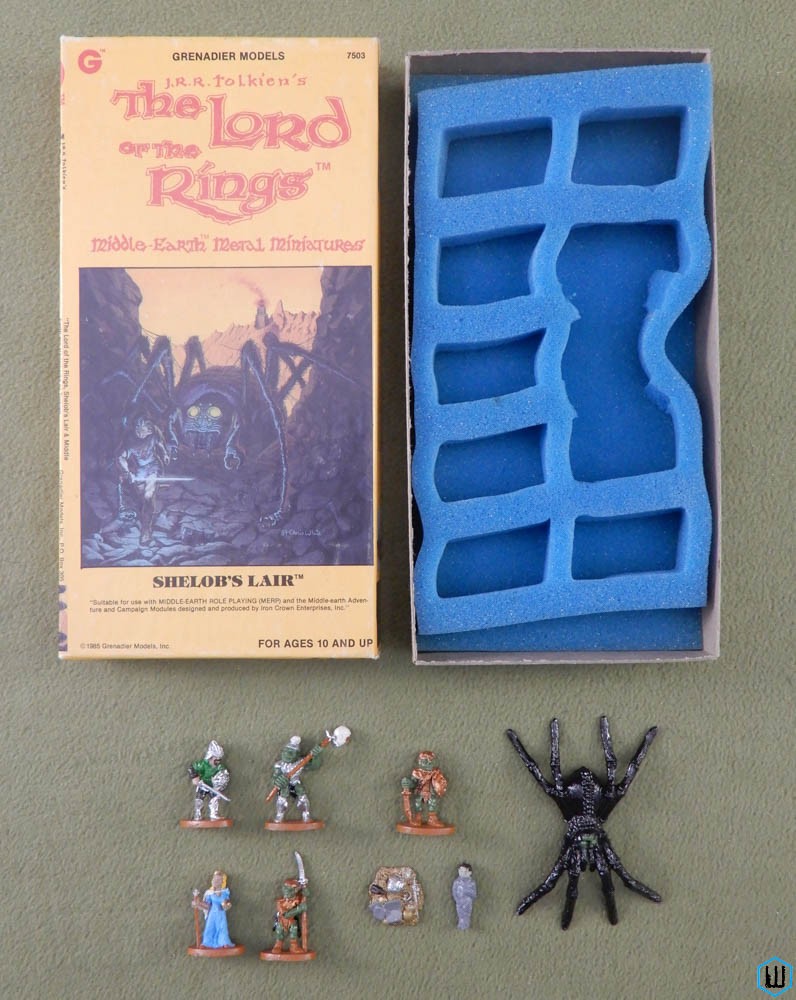 Lord of the Rings Metal Miniatures: SHELOB'S LAIR 1985