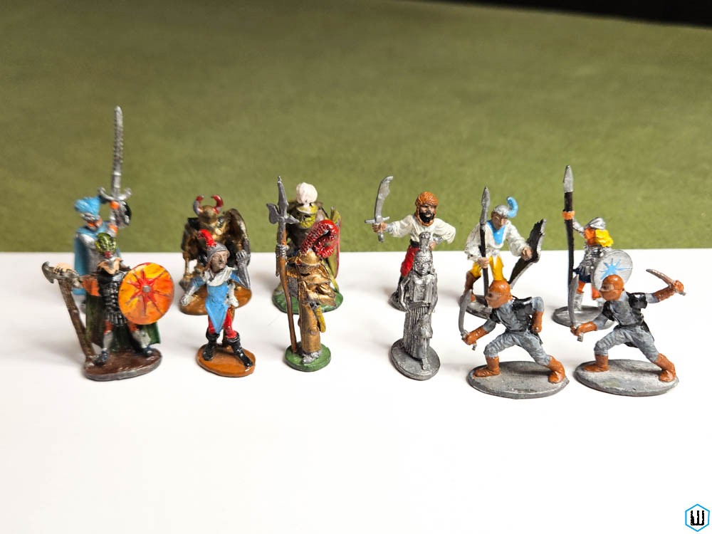 ADVENTURERS: Ral Partha Metal Miniatures Lot of 12