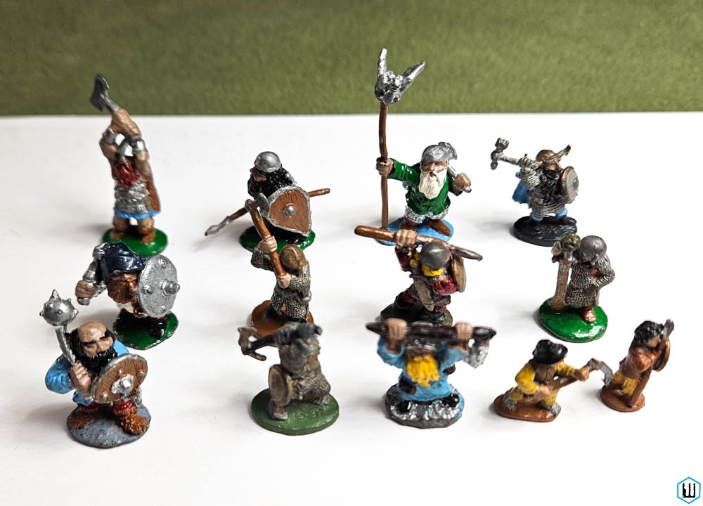 DWARVES & HALFLINGS: Ral Partha Metal Miniatures Lot of 13
