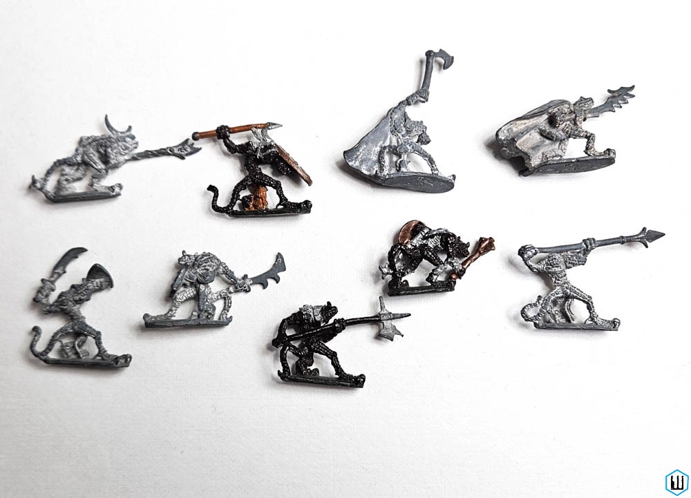 TROGLODYTES: Ral Partha Metal Miniatures Lot of 9