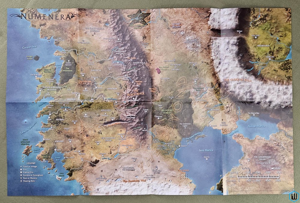 MAP: Numenera World Poster Monte Cook Games