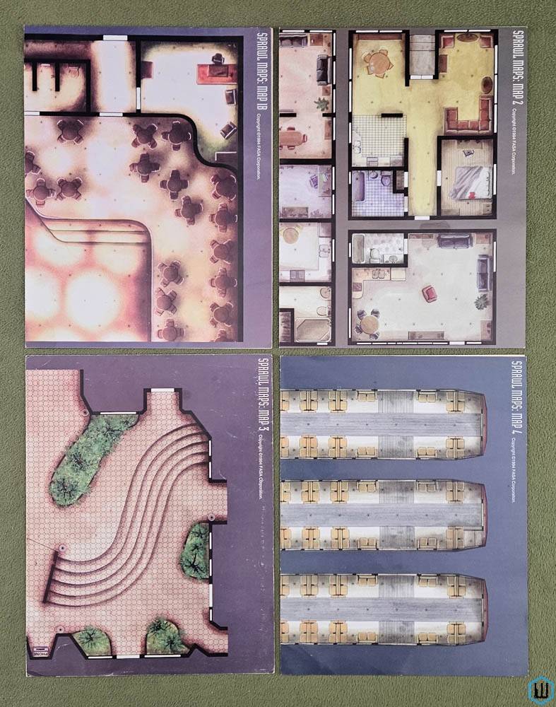 Shadowrun Sprawl Maps: 1B 2 4