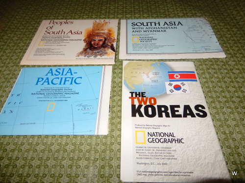 Image for Asia Map Set: Lot of 4 (National Geographic Maps)