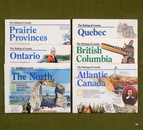 Image for Making of Canada: Lot of 6 (National Geographic Maps)