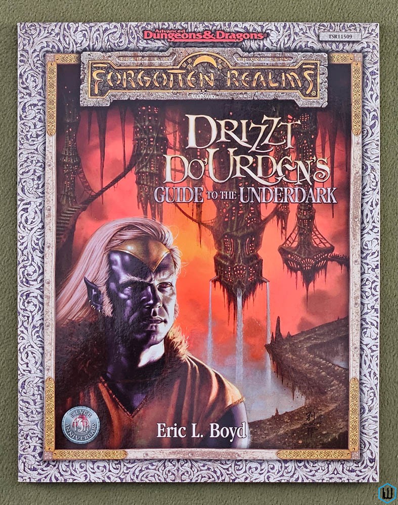 Drizzt Do'Urden's Guide to Underdark (Dungeons Dragons Forgotten Realms) w Map