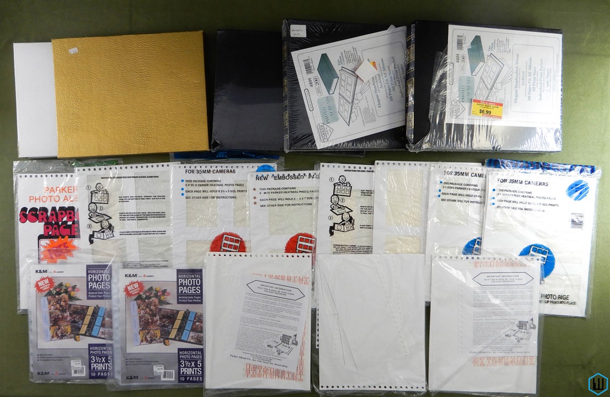 Parker Photo Album & Heat Seal Pages lot