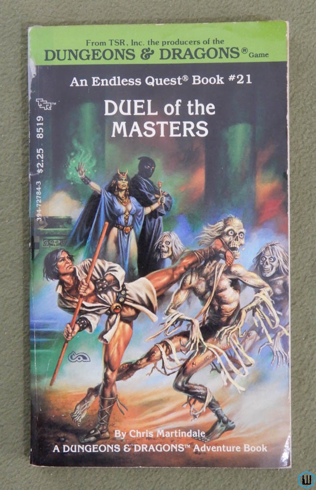 Duel of the Masters (Endless Quest Book 21: Dungeons Dragons) Chris Martindale