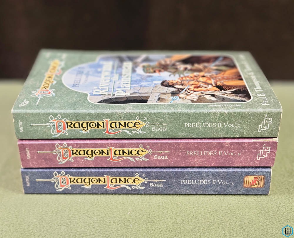 Dragonlance Preludes II Trilogy Lot: Riverwind, Flint, Tanis