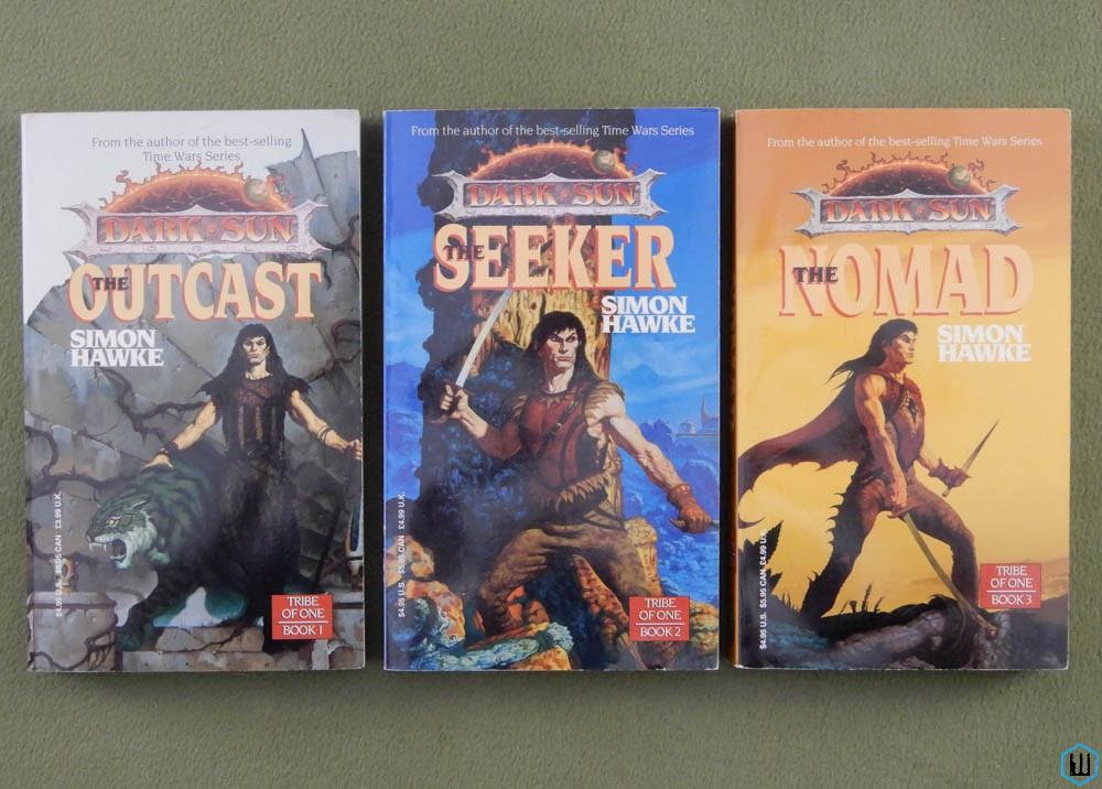 Dark Sun TRIBE OF ONE Trilogy: Outcast, Seeker, Nomad (Simon Hawke) NICE