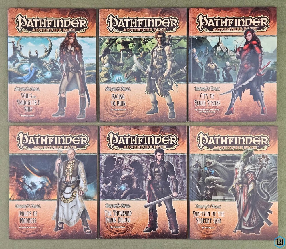 Serpent's Skull Adventure Path All 6 (Pathfinder Campaign Setting)
