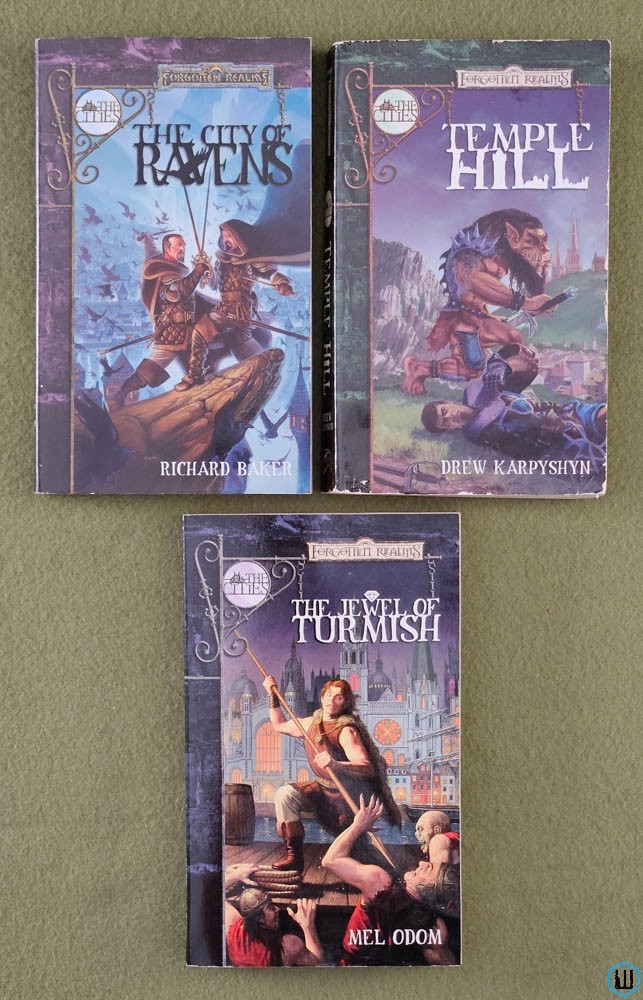 Image for CITIES series: City of Ravens + Temple Hill + Jewel of Turmish (Forgotten Realms) Wizards Coast / TSR CITIES series: City of Ravens + Temple Hill + Jewel of Turmish (Forgotten Realms) Wizards Coast / TSR