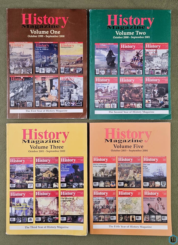History Magazine Combined Paperback, Volume 1 2 3 5