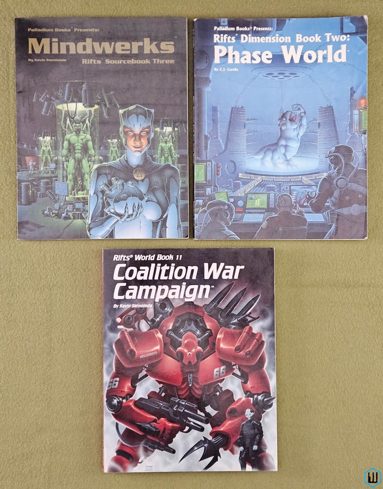 Image for RIFTS Mindwerks + Phase World + Coalition War Campaign Palladium RIFTS Mindwerks + Phase World + Coalition War Campaign Palladium