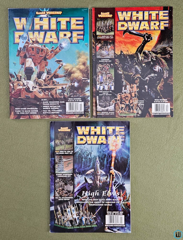 WHITE DWARF 262 263 264 Games Workshop
