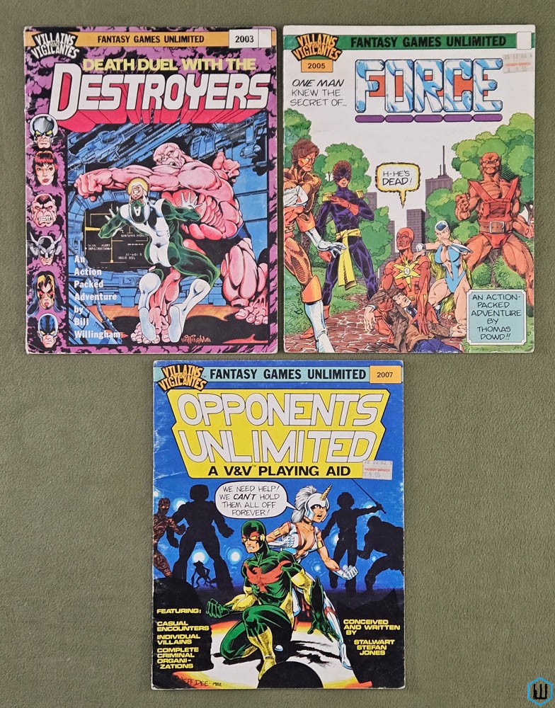 Death Duel Destroyers / FORCE / Opponents Unlimited (Villains Vigilantes RPG)