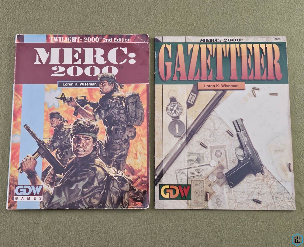 MERC 2000 + Gatetteer (Twilight 2000) Play copies GDW Game Designers Workshop