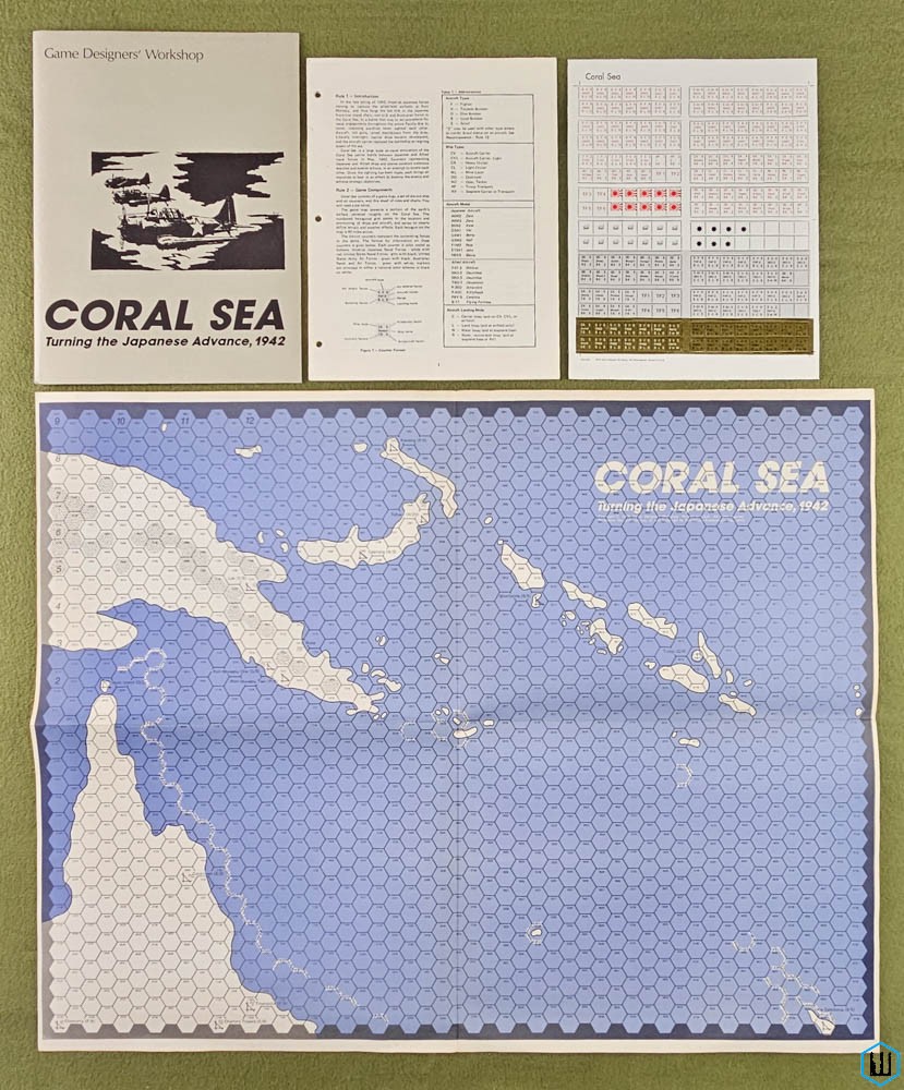 CORAL SEA (Game Proof Copy) Frank Chadwick GDW Game Designers Workshop
