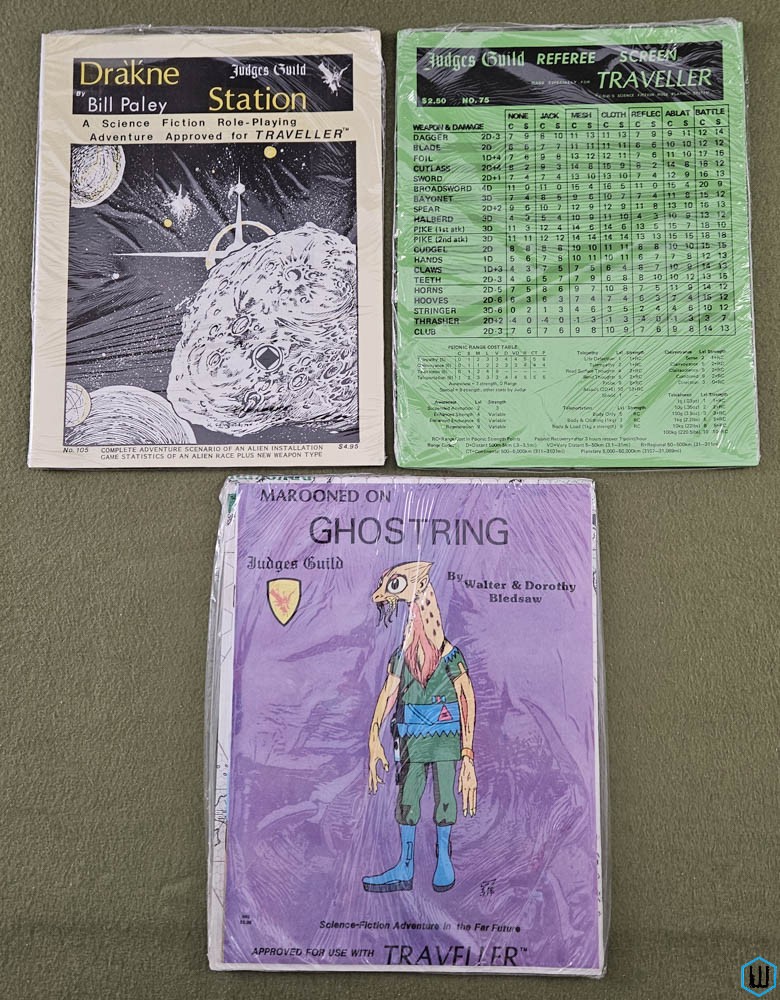 Drakne Station, Referee Screen, Ghostring (Traveller RPG) SEALED Judges Guild JG