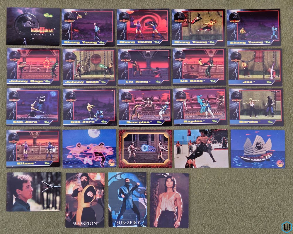 Mortal Kombat Trading Card Lot set of 24 (Classic 1994 + Skybox 1995)