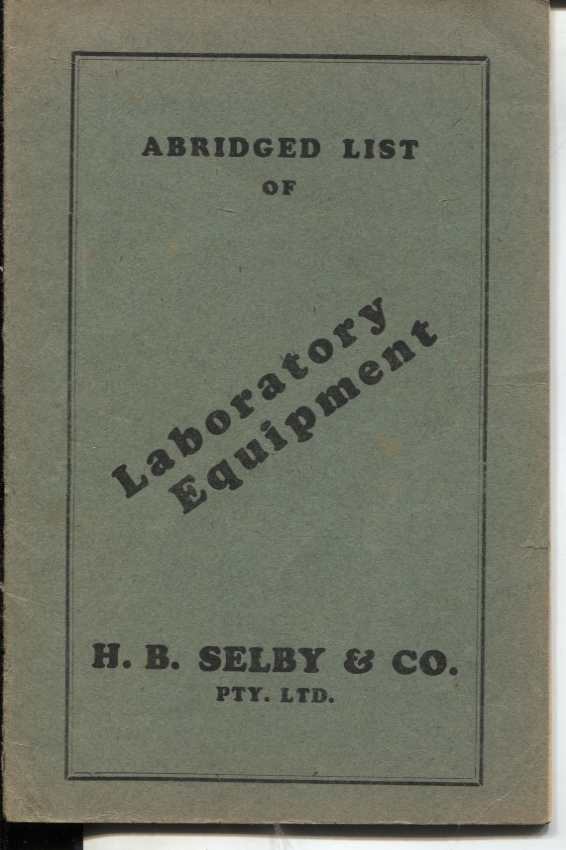 ABRIDGED LIST OF LABORATORY EQUIPMENT