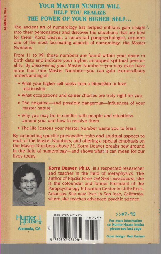 The Master Numbers: A New Approach to Understanding Yourself Through Numerology