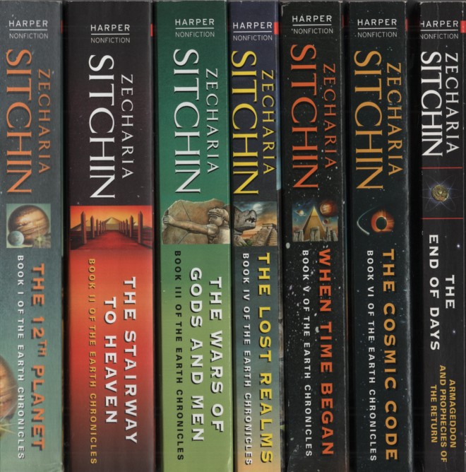 EARTH CHRONICLES - COMPLETE SET. VOLUMES 1 - 7: THE 12TH PLANET; THE STAIRWAY TO HEAVEN; THE WARS OF GOD AND MEN; LOST REALMS; WHEN TIME BEGAN; THE COSMIC CODE; THE END OF DAYS