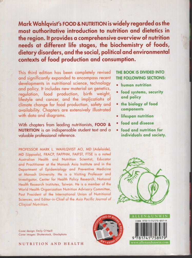 FOOD & NUTRITION : FOOD AND HEALTH SYSTEMS IN AUSTRALIA AND NEW ZEALAND