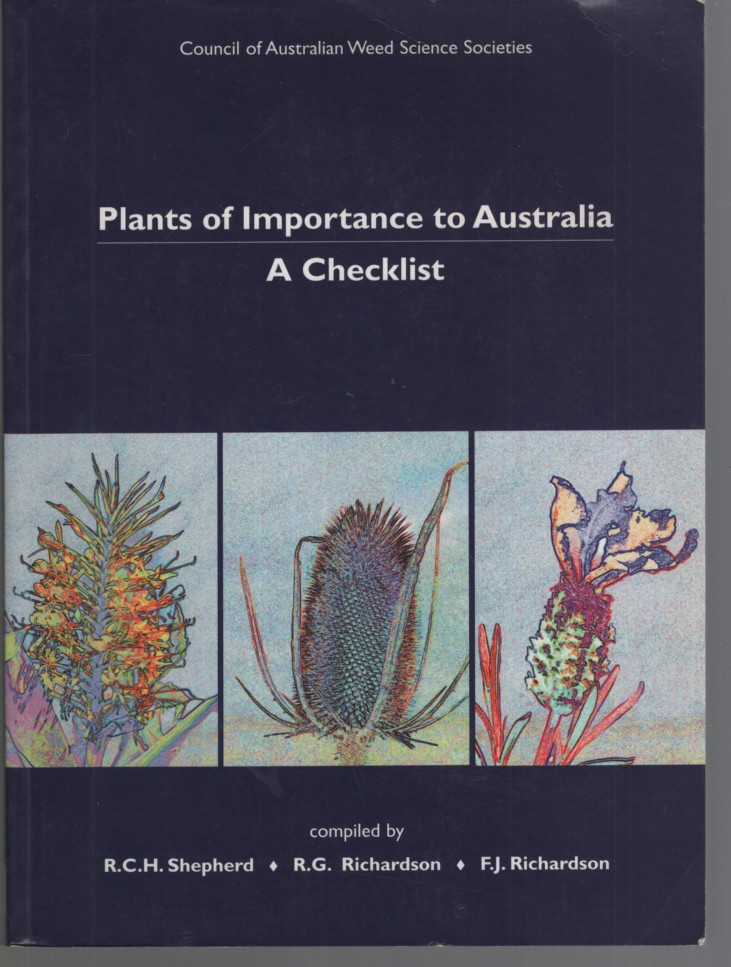 PLANTS OF IMPORTANCE TO AUSTRALIA : A CHECKLIST Council of Australian Weed Science Societies